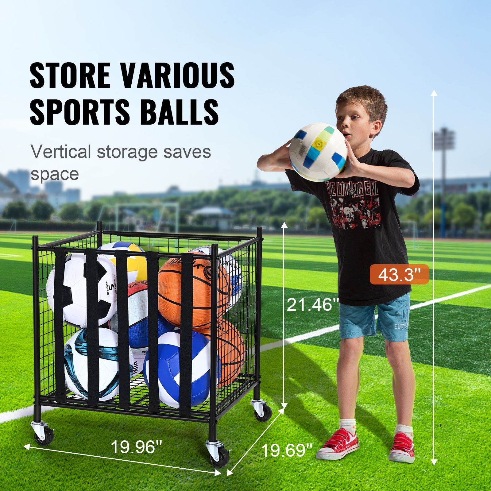 Carrello Porta Palloni Sportiv - Sports Equipment Organizer Garage recensione e prezzo
